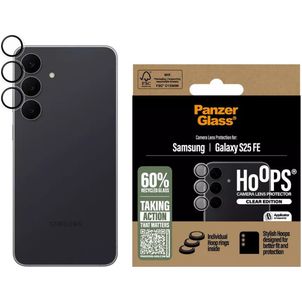 PanzerGlass Hoops Samsung Galaxy S25 FE Gehärtetes Glas Kameralinsen Schutz - Hüllenfreundlich