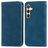 Mobigear Retro Slim Samsung Galaxy S25 Plus Hülle Klapphülle Geldbörse - Blau