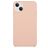 Mobigear Rubber Touch iPhone 15 Plus Silikon Hülle Backcover - Pastellrosa