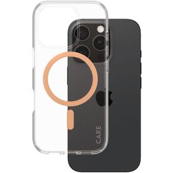 CARE by PanzerGlass Flagship iPhone 16 Pro MagSafe Hülle Hardcase Backcover - Peachy