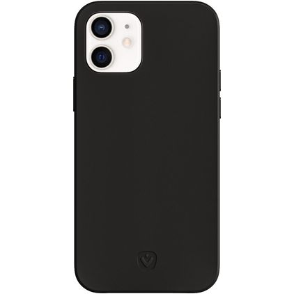 Valenta Snap Luxe iPhone 12 Mini Echtleder Backcover - Schwarz