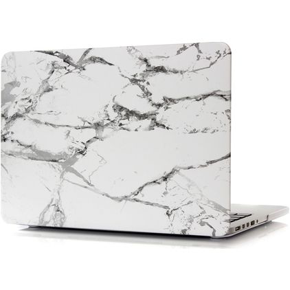 Mobigear Marble MacBook Pro 13 Zoll (2012-2015) Hardcase Hülle MacBook Case - Weiß - Model A1425 / A1502