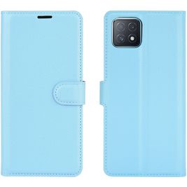 Mobigear Classic OPPO A73 5G Hülle Klapphülle Geldbörse - Blau