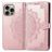 Mobigear Mandala iPhone 16 Klapphülle Portemonnaie - Roségold