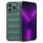 Mobigear Bumpy iPhone 14 Pro Max Hülle Flexibles TPU Backcover - Grün