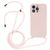 Mobigear Lanyard iPhone 14 Pro Max Silikon Handykette - Sand Pink