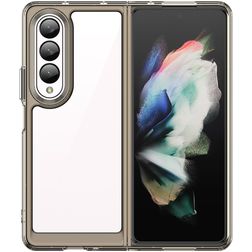 Mobigear Crystal Samsung Galaxy Z Fold 4 Hülle Hardcase Backcover - Transparent / Grau
