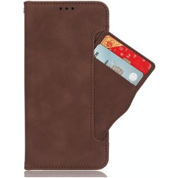 Mobigear Slide Wallet OPPO Find X9 Hülle Klapphülle Geldbörse - Braun
