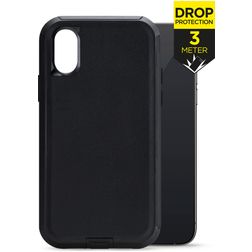 Mobilize Defender iPhone XS Hülle Hardcase Backcover Stoßfest - Schwarz