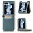 Mobigear Excellent Samsung Galaxy Z Flip 5 Hülle Hardcase Backcover mit Kartenhalter - Grün