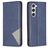 Mobigear Rhombus Slim Samsung Galaxy S24 Hülle Klapphülle - Blau