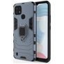 Mobigear Armor Ring Realme C21 Hülle Hardcase Backcover Stoßfest mit Ringhalter - Blau
