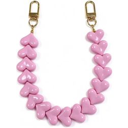 Mobigear Kunststoff Heart Verstellbare Universal-Handykette - Blush Pink