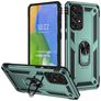 Mobigear Armor Ring Samsung Galaxy A73 Hülle Hardcase Backcover Stoßfest mit Ringhalter - Grün