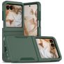 Mobigear Heavy Armor Motorola Razr 50 Hülle Hardcase Backcover Stoßfest - Dunkelgrün