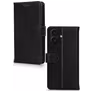 Mobilize Wallet iPhone 17 Hülle Echtes Leder Klapphülle Geldbörse - Schwarz