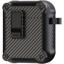 Mobigear Racing Clip Apple AirPods 1 Hardcase Hülle - Schwarz