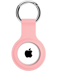 Xccess Keychain Apple AirTag Hülle Flexibles Silikon Schlüsselanhänger - Pink