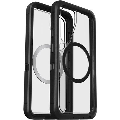 OtterBox Defender Samsung Galaxy S25 MagSafe Hardcase Backcover Shockproof - Transparent / Schwarz
