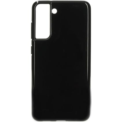 Mobiparts Classic Samsung Galaxy S21 FE Hülle Flexibles TPU Backcover - Schwarz