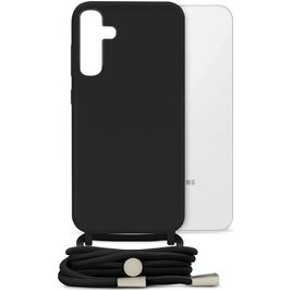 Mobilize Lanyard Gelly Samsung Galaxy S23 FE Flexibles TPU Handykette - Schwarz