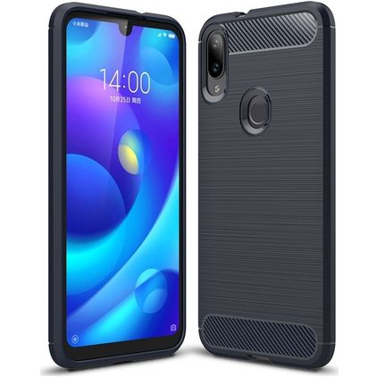 Mobigear Brushed Slim Xiaomi Mi Play Hülle Flexibles TPU Backcover - Marineblau