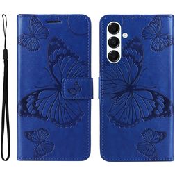 Mobigear Butterfly Samsung Galaxy A26 Hülle Klapphülle Geldbörse - Blau