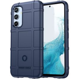 Mobigear Rugged Shield Samsung Galaxy A54 Hülle Flexibles TPU Backcover Stoßfest - Blau