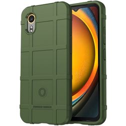 Mobigear Rugged Shield Samsung Galaxy Xcover 7 Hülle Flexibles TPU Backcover Stoßfest - Grün