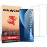 GrizzlyCoat Xiaomi 12 Pro Hydrogel-TPU Displayschutz - Hüllenfreundlich + Montagerahmen (2er Pack)