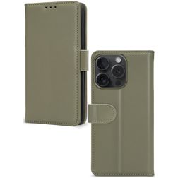 Mobilize Premium Gelly Wallet iPhone 15 Pro Hülle Klapphülle Geldbörse - Grün