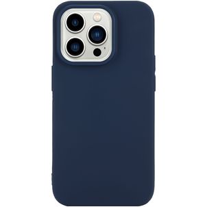 Mobigear Colors iPhone 14 Pro Hülle Flexibles TPU Backcover - Marineblau