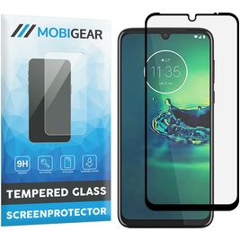 Mobigear Premium Motorola Moto G8 Plus Panzerglas Gehärtetes Glas Displayschutz - Hüllenfreundlich - Schwarz