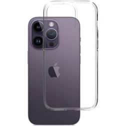 Mobiparts Classic Durchsichtig iPhone 14 Pro Hülle Flexibles TPU Backcover - Transparent