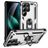 Mobigear Armor ring Samsung Galaxy S25 Ultra Hülle Hardcase Backcover Stoßfest mit Ringhalter - Silber