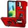 Mobigear Armor Ring Cam Slide Xiaomi Redmi A1 4G Hülle Hardcase Backcover Stoßfest mit Ringhalter und Kamera Slider - Rot