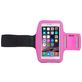 Mobigear Handyhalterung Joggen iPhone 8 Plus Sporthülle Neopren Sportarmband - Magenta