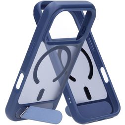 Mobiparts Hardcover iPhone 18 Pro MagSafe Hardcase Backcover mit Ständer - Satin Blue