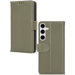 Mobilize Premium Gelly Samsung Galaxy S24 FE Hülle Klapphülle Geldbörse - Grün