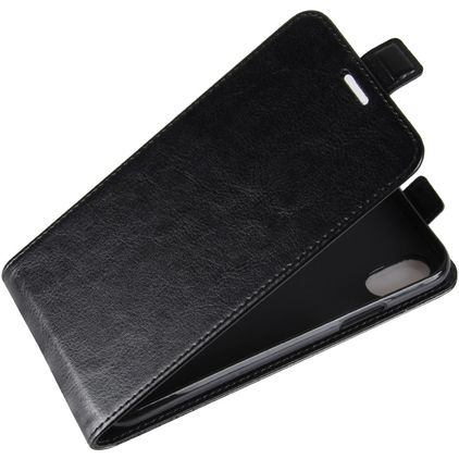 Mobigear iPhone XS Hülle Flipcase - Schwarz