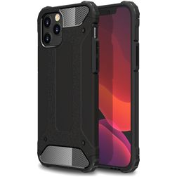 Mobigear Outdoor iPhone 12 Hülle Hardcase Backcover Stoßfest - Schwarz