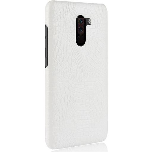 Mobigear Croco Xiaomi Pocophone F1 Hülle Hardcase Backcover - Weiß