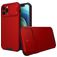 Mobigear Cam Slide iPhone 14 Plus Hülle Hardcase Backcover mit Kamera Slider - Rot
