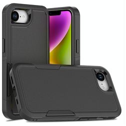 Mobigear Heavy Armor iPhone 17e Hülle Hardcase Backcover Stoßfest - Schwarz
