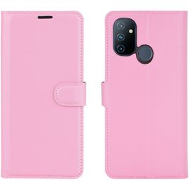 Mobigear Classic OnePlus Nord N100 Hülle Klapphülle Geldbörse - Pink