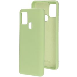 Mobiparts Samsung Galaxy A21s Silikon Hülle Backcover - Pistache Green