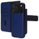 Mobiparts iPhone 17 Pro Max Hülle Echtes Leder Abnehmbare 2in1 Klapphülle Geldbörse - Blau