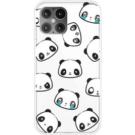 Mobigear Design iPhone 12 Pro Max Hülle Flexibles TPU Backcover - Panda