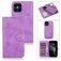 Mobigear Wallet iPhone 12 Pro 2in1 Klapphülle (herausnehmbar) Portemonnaie - Lila