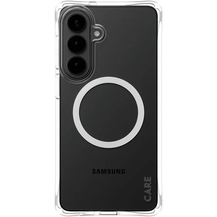 CARE by PanzerGlass Fashionable Durchsichtig Samsung Galaxy S26 Plus Silikon MagSafe Hülle Backcover - Transparent